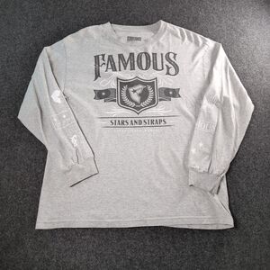 Famous Stars & Straps Light Gray Long Sleeve Tee